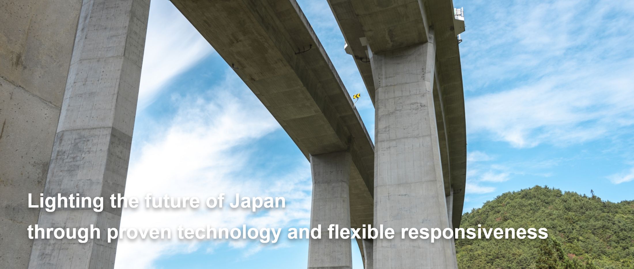We will illuminate Japan's future with reliable technology and flexible response.